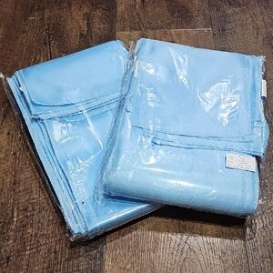 Baby Blue Satin Chair Bows/Sashes 2 Packages Of 10 For Baby Or Wedding Shower